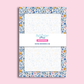 Blue Floral Notepad