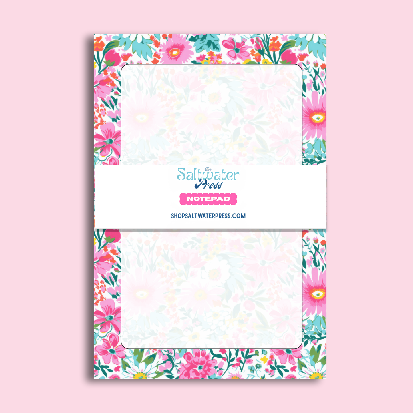 Pink Floral Notepad
