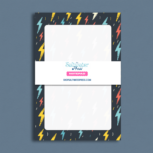 Lightening Bolt Notepad