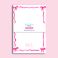 Personalized Bow Ruffle Notepad