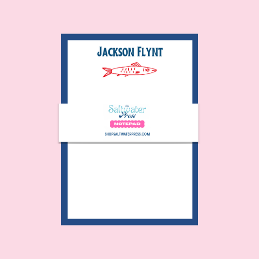 Personalized Fish Notepad