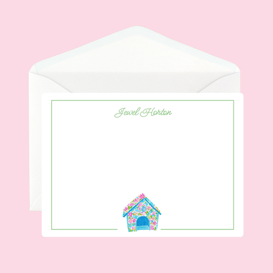 Personalized Birdhouse Notecards