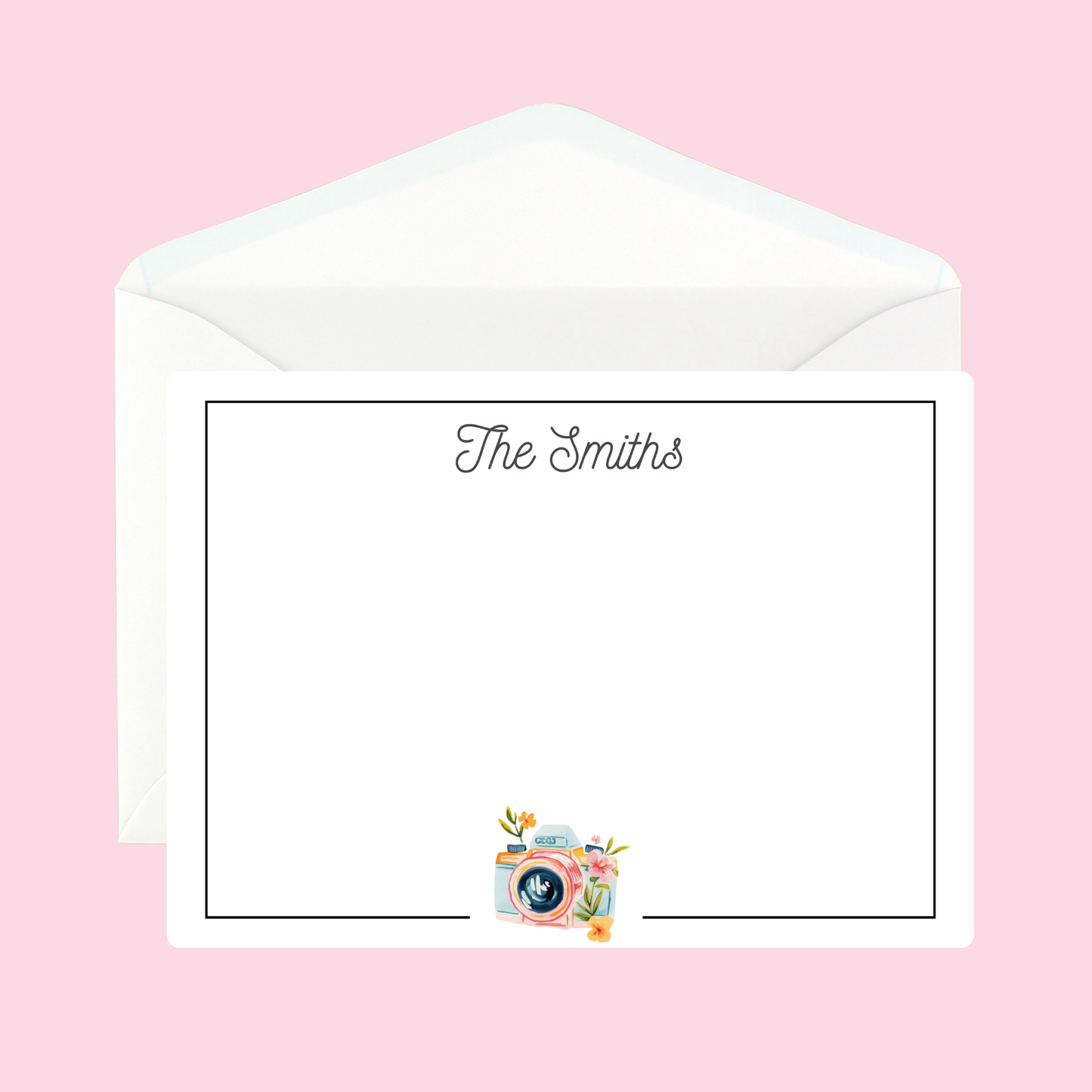 Personalized Camera Notecards