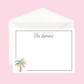 Personalized Palm Tree Notecard