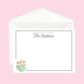Personalized Floral Notecards