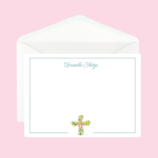 Personalized Cross Notecards