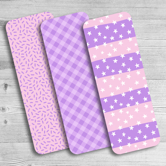 Purple Pink Bookmark Set