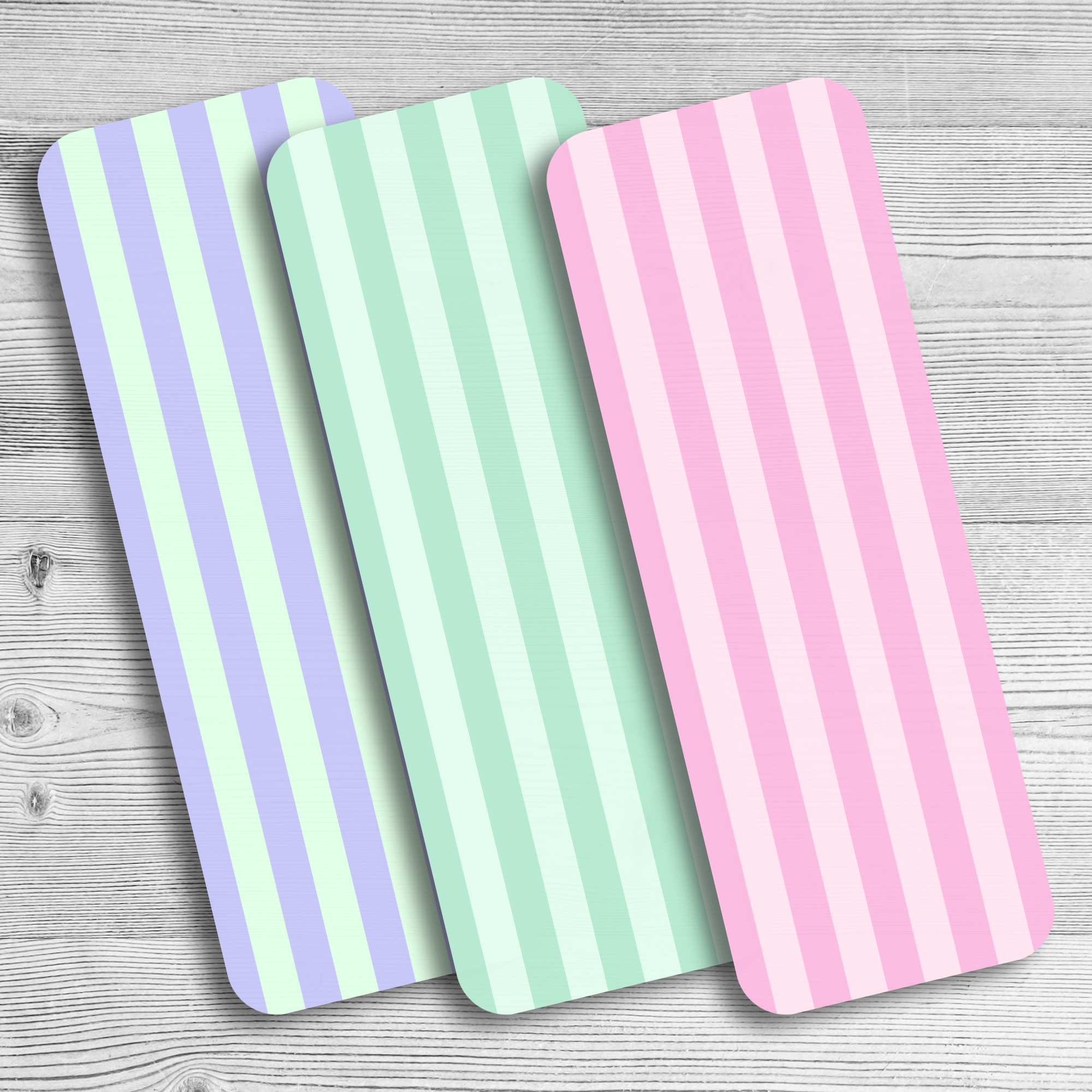 Pastel Striped Bookmark Set – The Saltwater Press