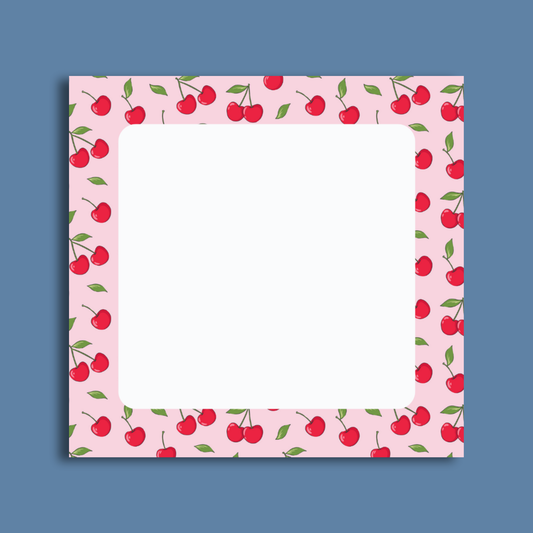 Cherry Sticky Note Pad