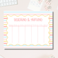 Teacher Planner Pad – Weekly Tearaway Desk Organizer for Lessons