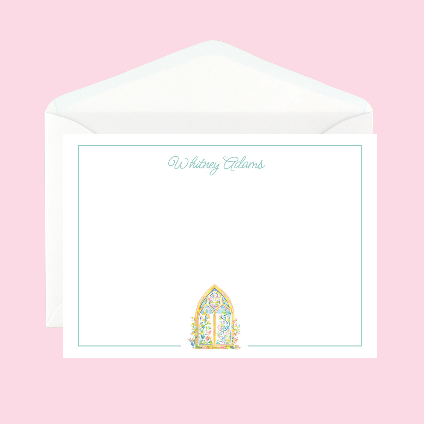 Personalized Window Pane Notecard