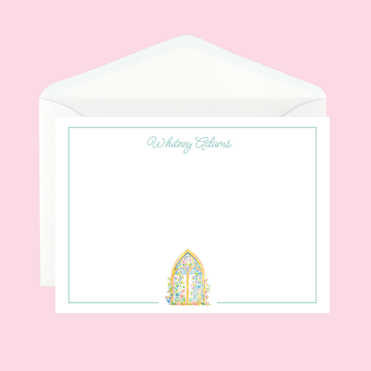 Personalized Window Pane Notecard