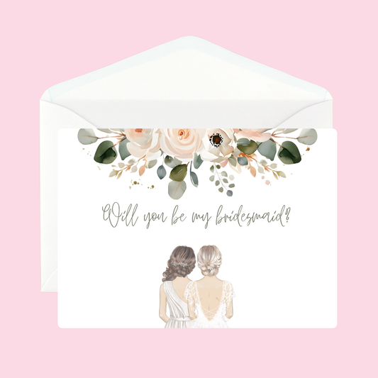 Personalized Will You Be My Bridesmaid Card