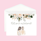 Personalized Will You Be My Bridesmaid Card