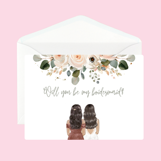 Personalized Will You Be My Bridesmaid Card