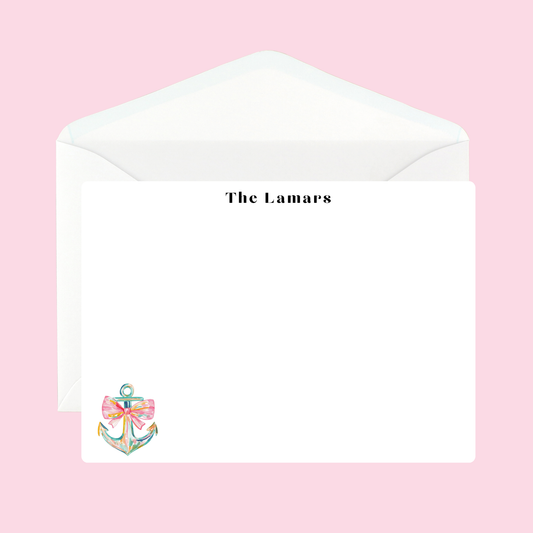 Personalized Anchor Notecards