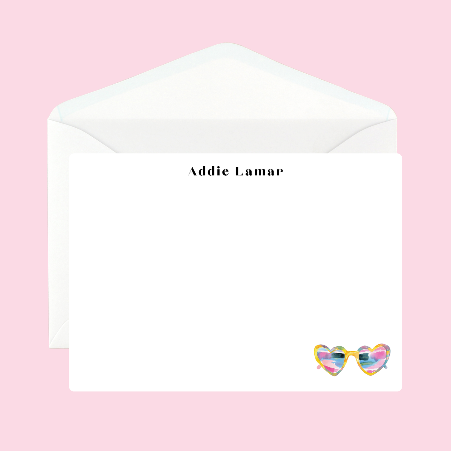 Personalized Sunglasses Notecards