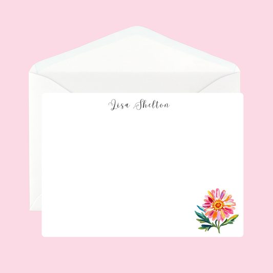 Personalized Floral Notecards