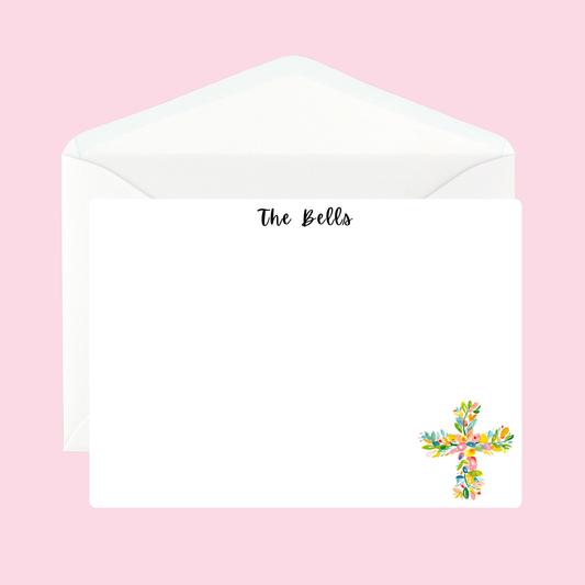 Personalized Cross Notecards