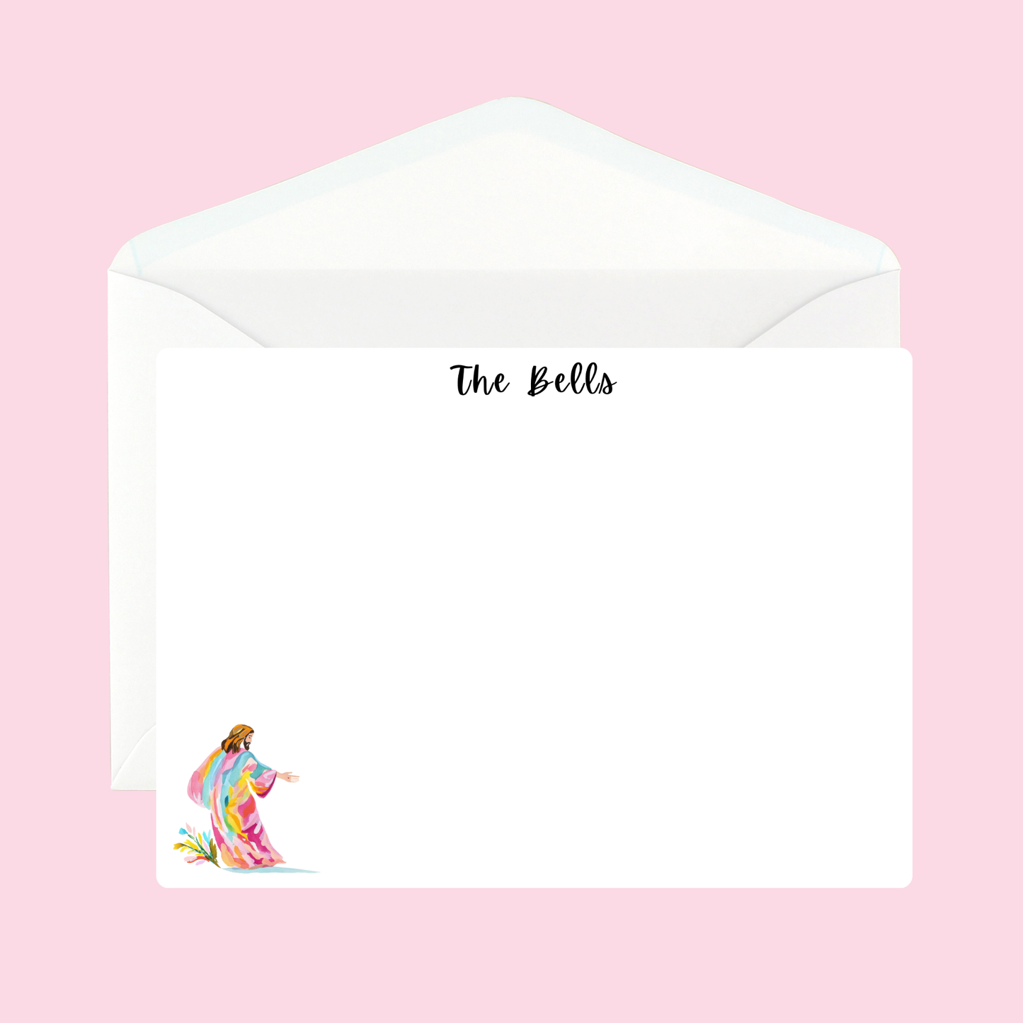 Personalized Jesus Walking Notecards