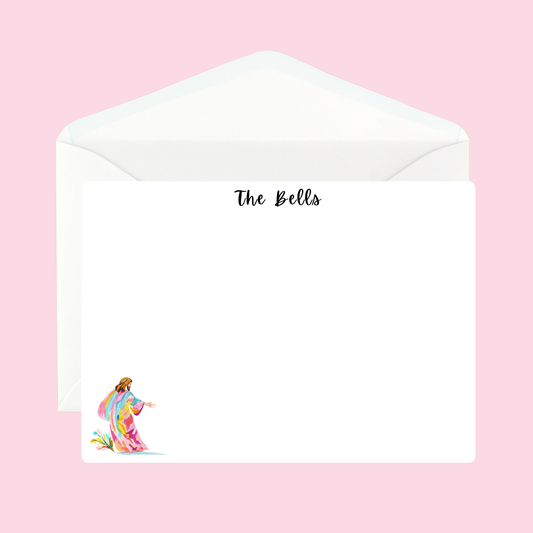 Personalized Jesus Walking Notecards