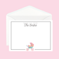 Personalized Baby Carriage Notecards