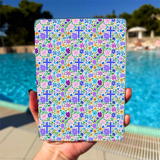 Kindle Clear Case Insert | Floral Cross
