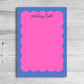 Personalized Colorful Bubble Notepad