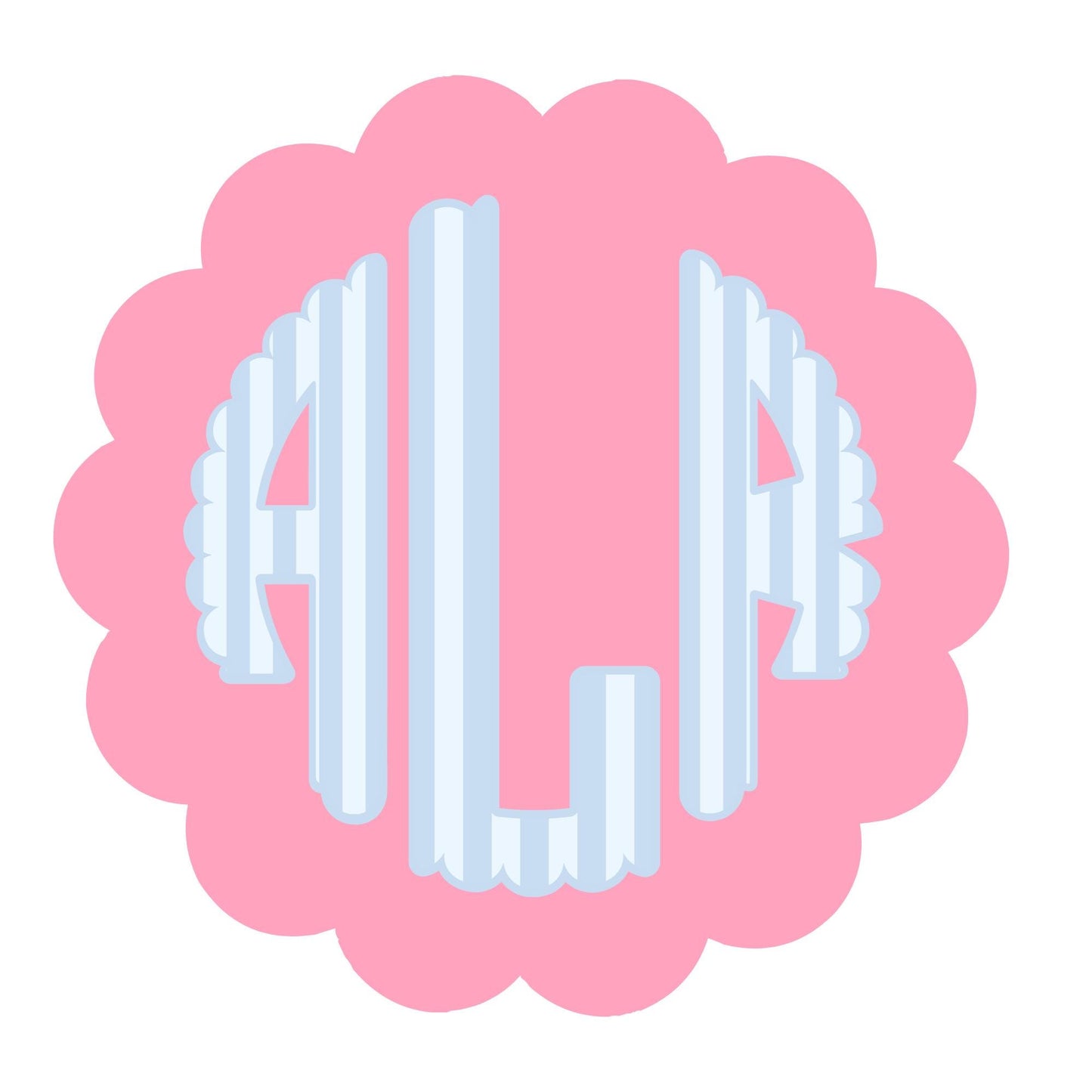 Monogram Circle Sticker