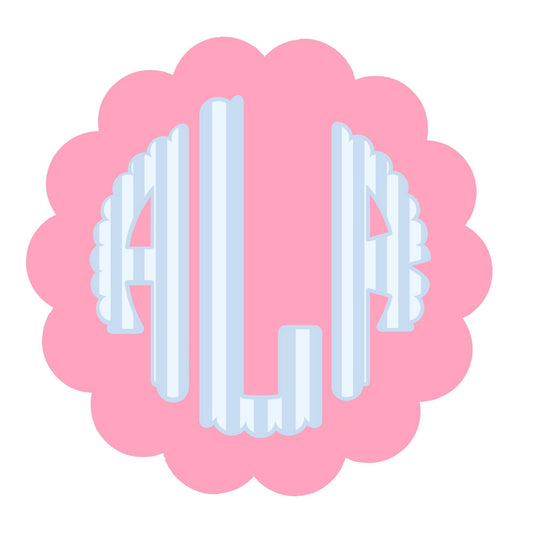 Monogram Circle Sticker