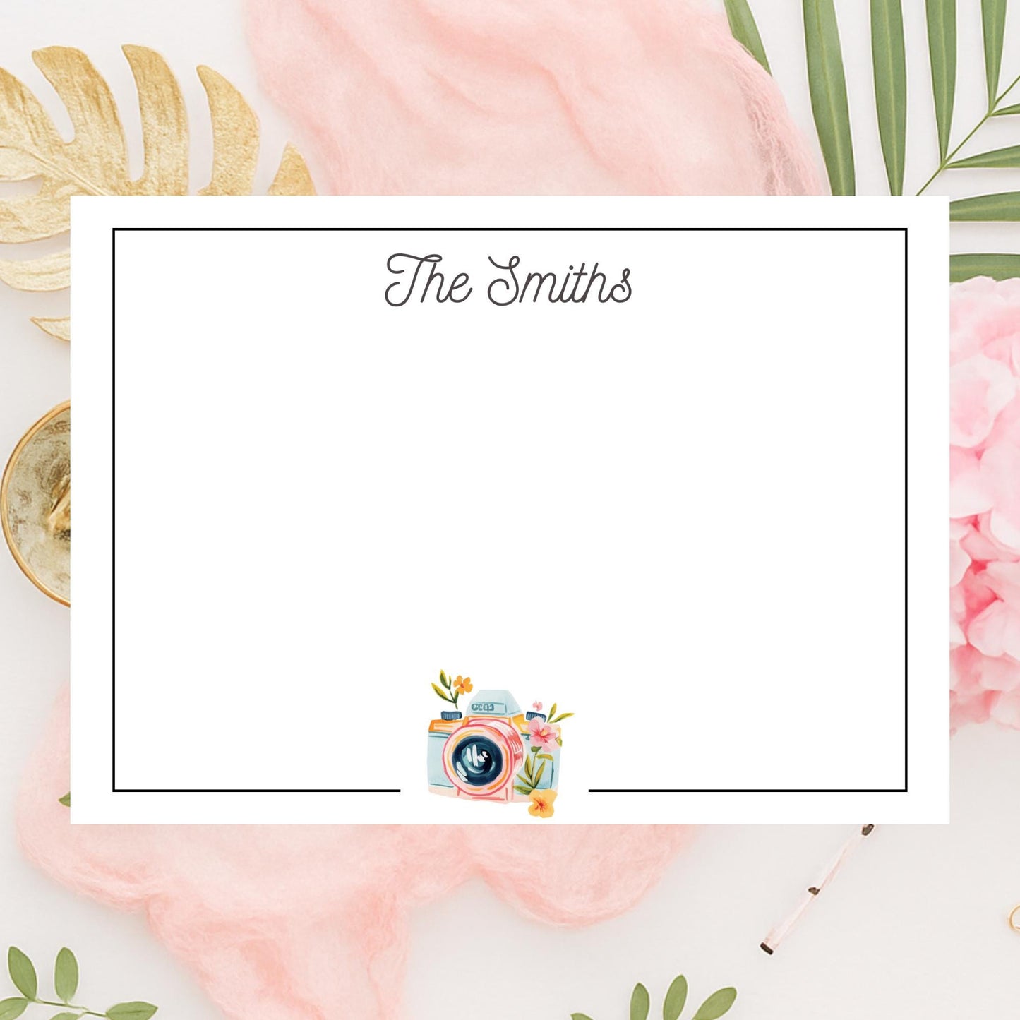 Personalized Camera Notecards