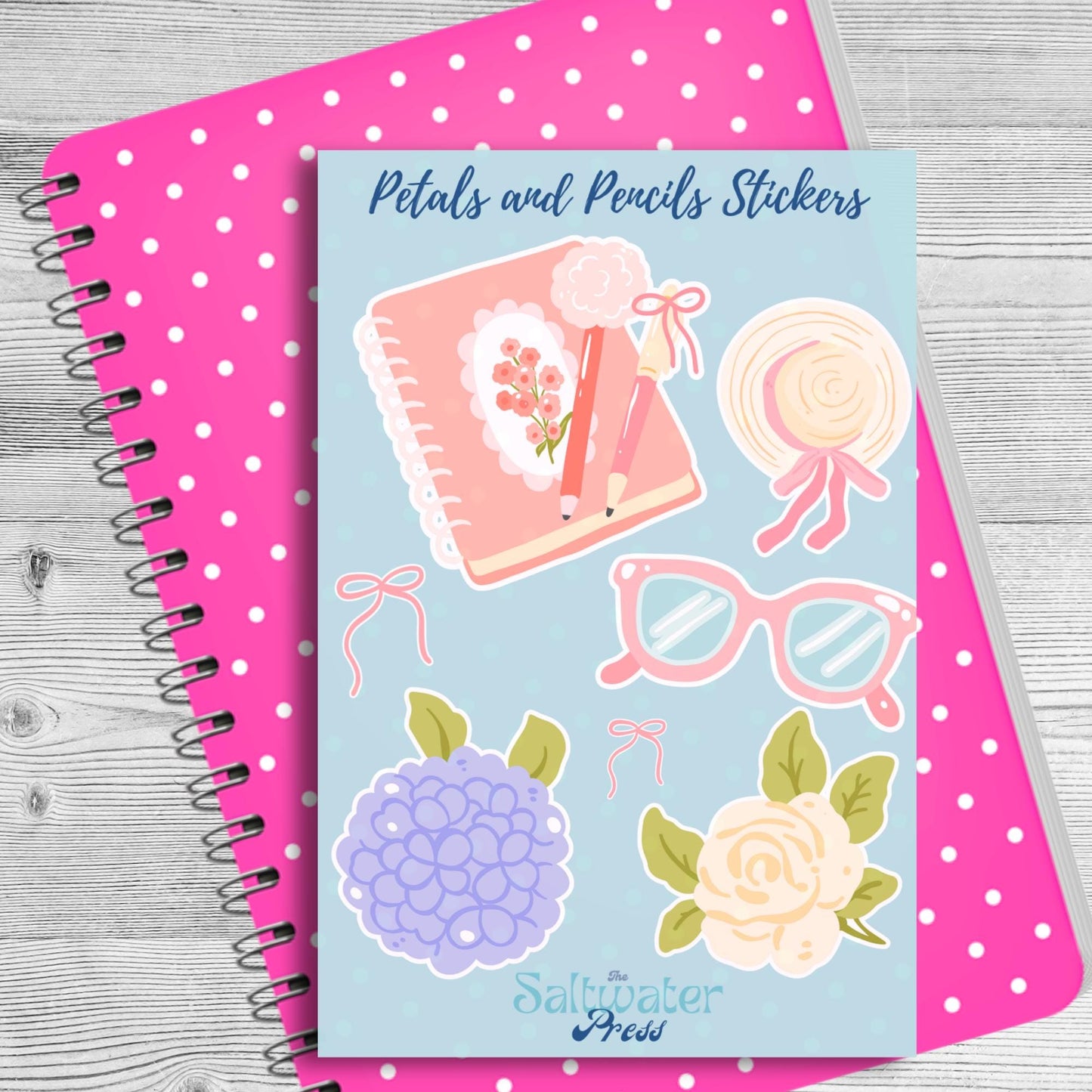 Floral Sticker Sheet | Planner, Journal, Laptop Decals (4x6)