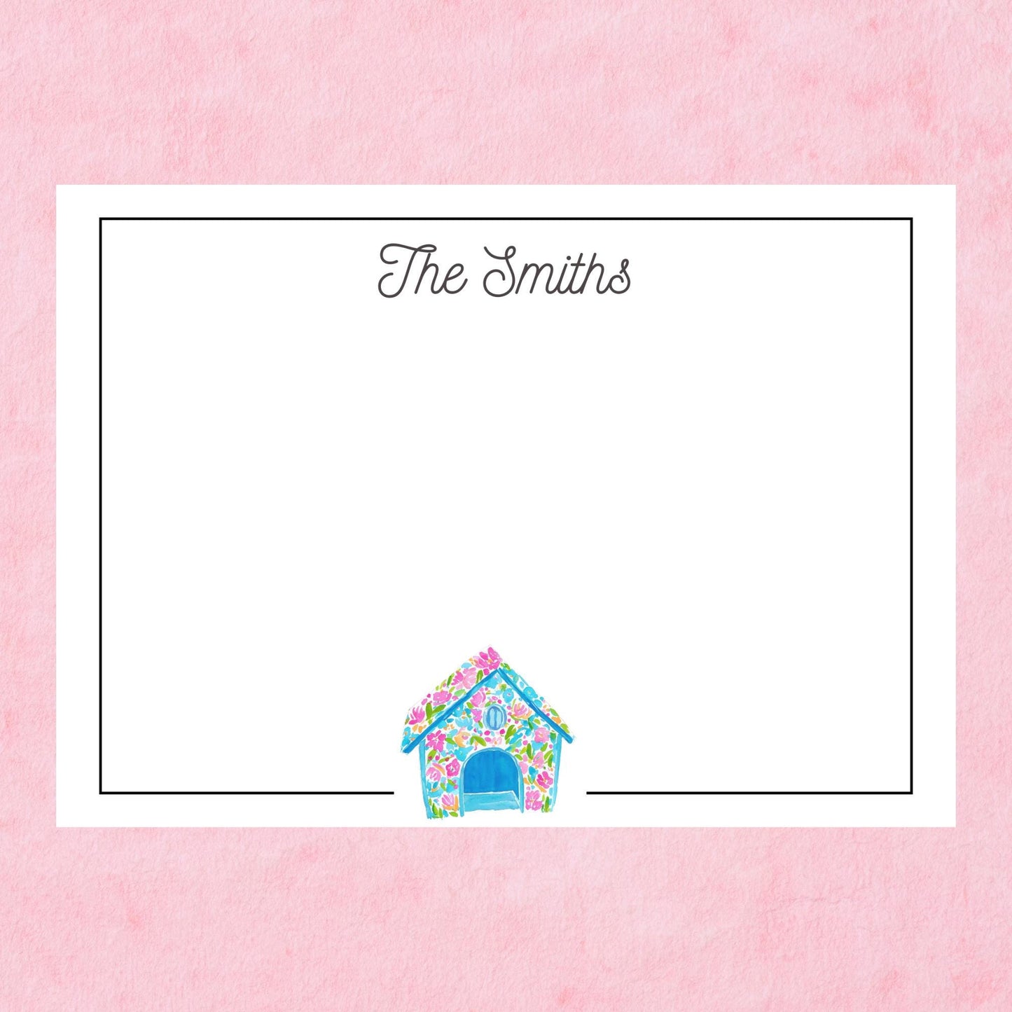 Personalized Birdhouse Notecards
