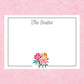 Personalized Floral Notecards