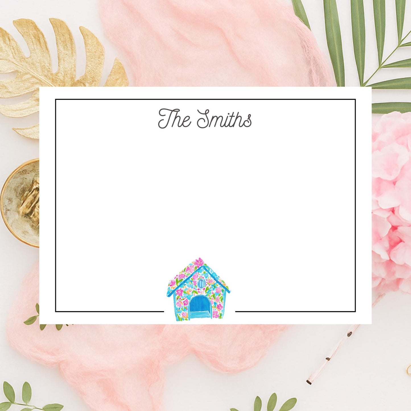 Personalized Birdhouse Notecards