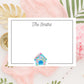 Personalized Birdhouse Notecards