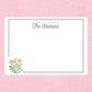 Personalized Floral Notecards
