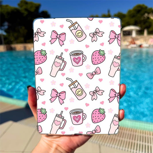 Kindle Clear Case Insert | Strawberry Bows