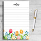 Easter Egg and Tulips Notepad