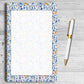 Blue Floral Notepad