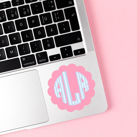 Monogram Circle Sticker