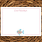 Personalized Coastal Preppy Note Card