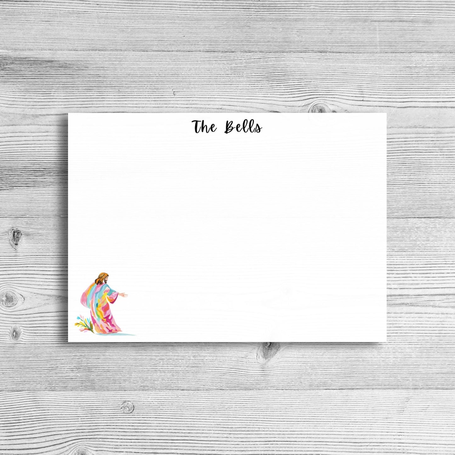 Personalized Jesus Walking Notecards