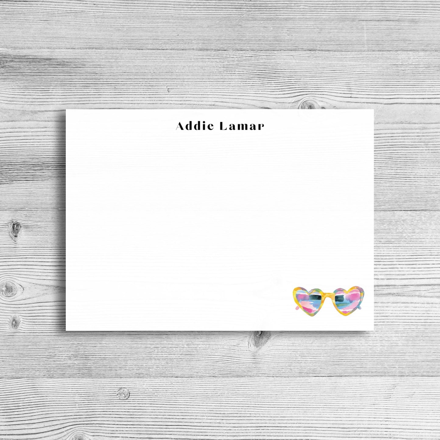 Personalized Sunglasses Notecards
