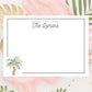 Personalized Palm Tree Notecard