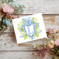 Personalized Thank You Card – Custom Monogram Floral Stationery Set