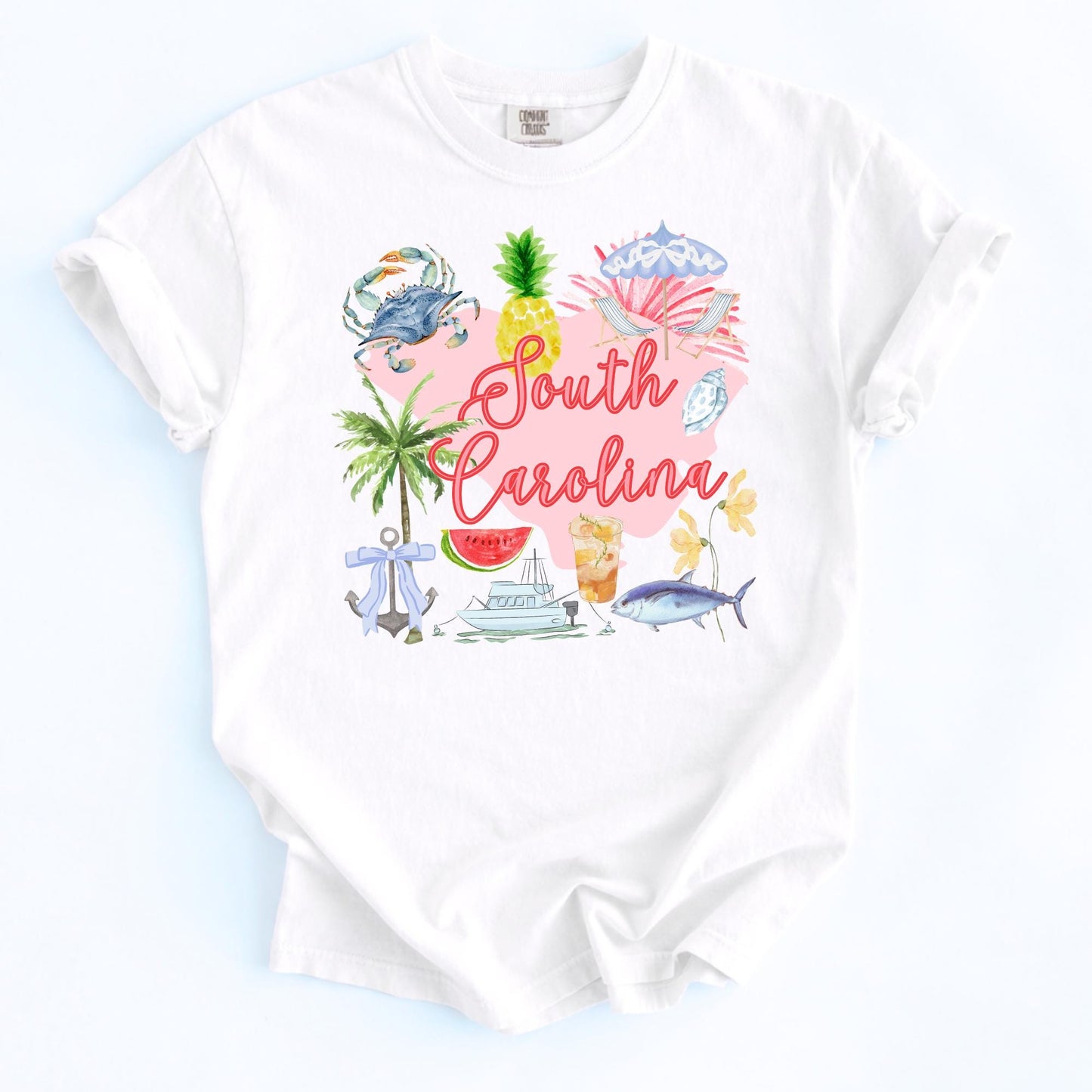 South Carolina Shirt – Tropical Beach Vacation Souvenir Coastal Tee