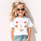 Back To School Shirt Girl Personalized Monogram Gift Custom Student Present First Day School Outfit Elementary Classroom Wear Youth Tshirt Soft Cotton Comfort Colors School Supply Wreath Design Apples Pencils Crayons School Bus Pink Bow