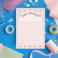 Teacher Appreciation Gift Pink Notepad Chaos Coordinator Design Desk Organization Supplies Fifty Sheet Tearaway Pad School Themed Border Daily Task Planner Lined Writing Pages Premium Paper Quality Classroom Essential Memo Tablet Teacher