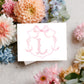 Personalized Thank You Card – Custom Monogram Initial Stationery Set